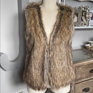faux fur vest